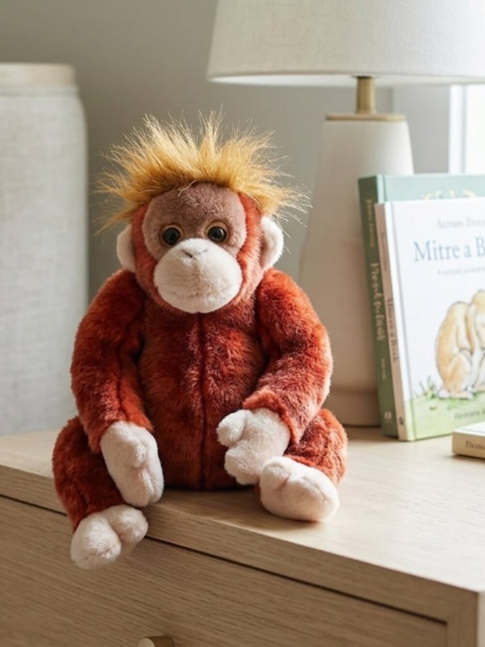 Ty Beanie Buddies 1999 Schweetheart the Orangutan Plush Orange Large No Tag